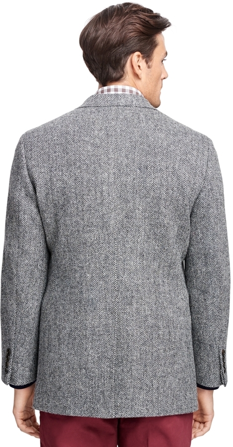 Brooks Brothers Madison Fit Harris Tweed Herringbone Sport Coat, $698 ...