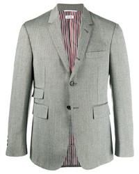 Thom Browne Herringbone Pattern Single Breasted Jacket