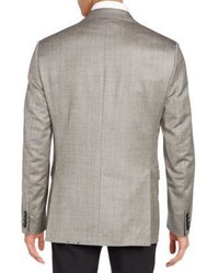 Saks Fifth Avenue Slim Fit Silk Wool Herringbone Sportcoat