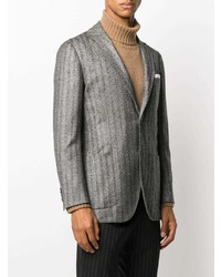 Kiton Slim Herringbone Blazer