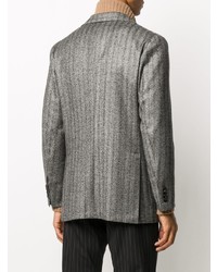 Kiton Slim Herringbone Blazer