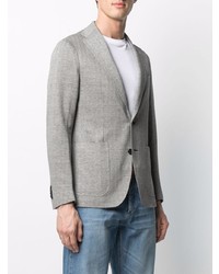 Tagliatore Herringbone Single Breasted Blazer