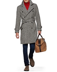 Suitsupply Double Breasted Wool Overcoat