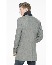 Express Herringbone Tweed Topcoat