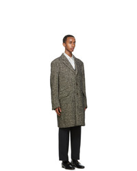Gucci Grey Wool Herringbone Coat