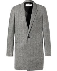 Saint Laurent Herringbone Wool Coat