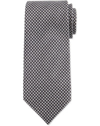 Tom Ford Neat Herringbone Silk Tie Charcoal