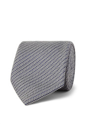 Grey Herringbone Tie
