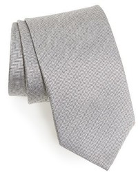 Eton Herringbone Textured Silk Tie