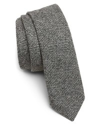 Topman Herringbone Check Woven Tie