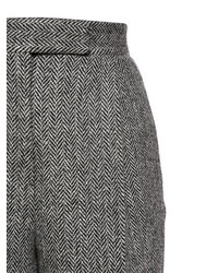 Thom Browne Wool Herringbone Tweed Bermuda Shorts