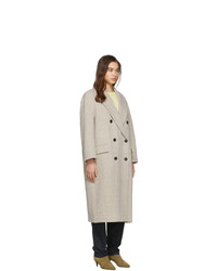 Isabel Marant Etoile Off White Wool Ojima Coat