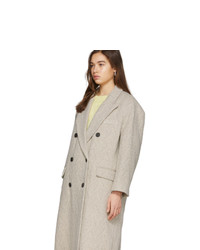 Isabel Marant Etoile Off White Wool Ojima Coat