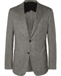 Dunhill Grey Fitzrovia Slim Fit Herringbone Tweed Blazer