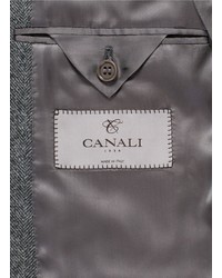 Canali Herringbone Wool Cashmere Blazer