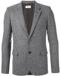 Saint Laurent Herringbone Tweed Blazer