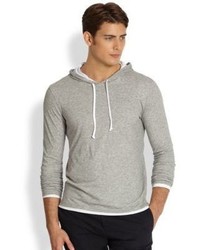 Vince Basic Double Layer Hoodie