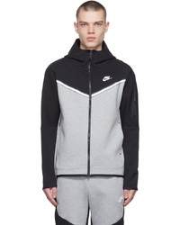 Nike Black Grey Sportswear Tech Hoodie