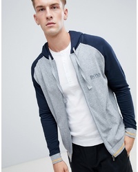 BOSS Bodywear Authentic Zip Through Hooded College Jacket