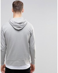 Asos Brand Hoodie In Gray