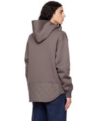 Comme des Garcons Homme Brown Padded Hoodie