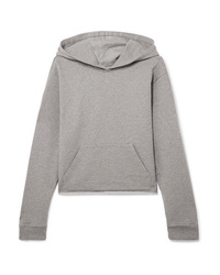 RtA Cicely Zip Detailed Cotton Terry Hoodie