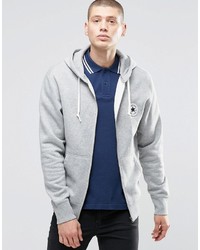 Converse Core Zip Through Hoodie In Gray 10002131 A01
