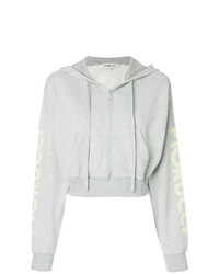 Fiorucci Cropped Zip Front Hoodie