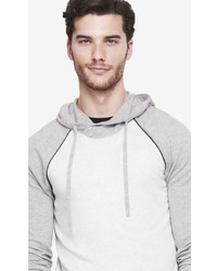 Express Baseball Crossover Collar Hooded Sweater