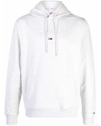 Tommy Jeans Flag Embroidered Rib Trimmed Hoodie