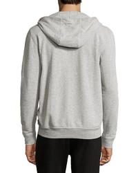 ATM Anthony Thomas Melillo French Terry Zip Up Hoodie Gray