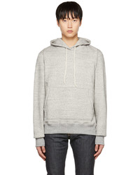Naked & Famous Denim Gray Cotton Hoodie
