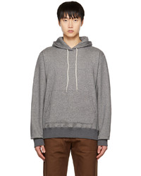 Naked & Famous Denim Gray Cotton Hoodie