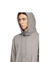 Diesel Red Tag Grey A Cold Wall Edition Gart Dyed Hoodie