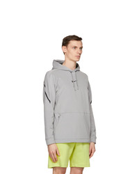Nike Grey And Black Pro Pullover Hoodie