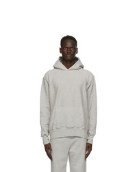 Les Tien Grey Cropped Hoodie