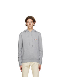 MAISON KITSUNÉ Grey Double Fox Head Hoodie