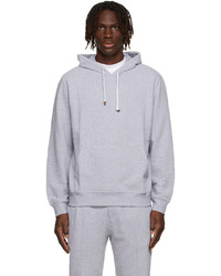 Brunello Cucinelli Grey French Terry Hoodie