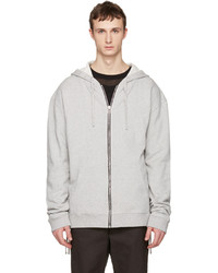 Faith Connexion Grey Laced Zip Up Hoodie