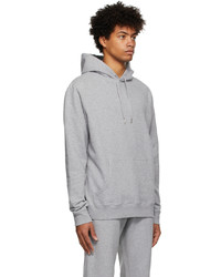 Sunspel Grey Loopback Hoodie