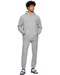 Sunspel Grey Loopback Hoodie