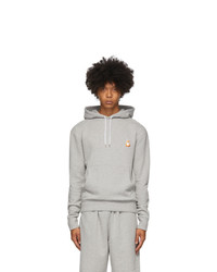 MAISON KITSUNÉ Grey Lotus Fox Hoodie