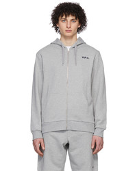 A.P.C. Grey Quentin Hoodie