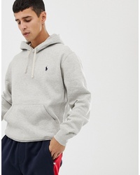Polo Ralph Lauren Icon Logo Athletic Hoodie In Grey Marl
