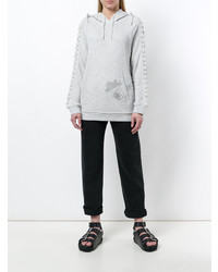 McQ Alexander McQueen Lace Up Detail Hoodie