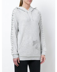McQ Alexander McQueen Lace Up Detail Hoodie
