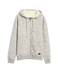RVCA Latona Zip Front Hoodie With Faux