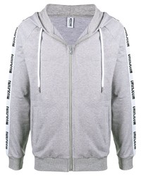 Moschino Logo Trim Zip Hoodie