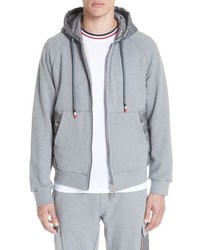 Moncler Maglia Quilted Knit Zip Hoodie