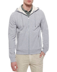 Michael Kors Michl Kors Zip Up Hoodie Jacket Heather Gray, $175 | Neiman  Marcus | Lookastic